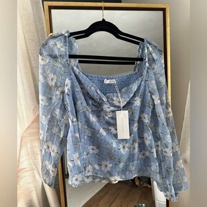 Lush boutique floral top